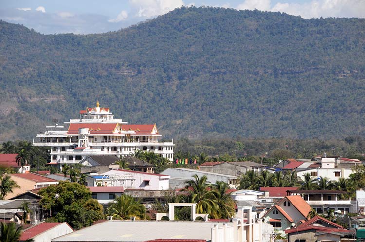 View of the town of Pakse
