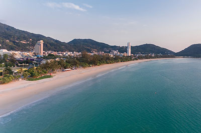 The beach at Patong, Phuket’s night time entertainment center
