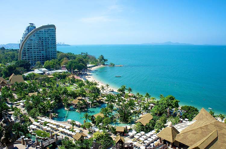 Luxury resort on Pattaya Beach
