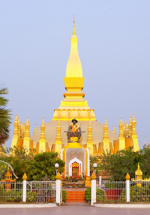 Pha That Luang stupa in Vientiane