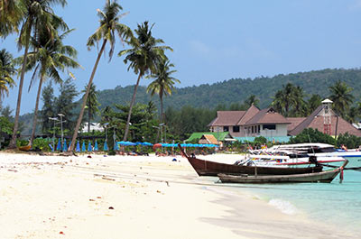 Sandy beach on Phi Phi Islands
