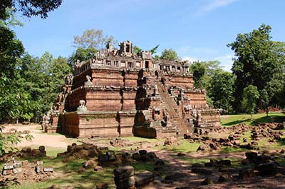 King Jayavarman VII’s Palace in the capital city Angkor Thom