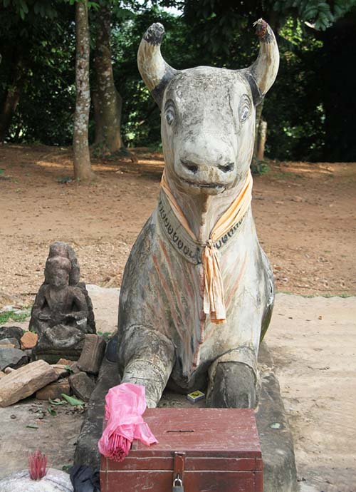 Nandin, the mount of Shiva at Phnom Bakheng