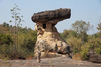 Rock formation in Phu Phra Bat Historical Park