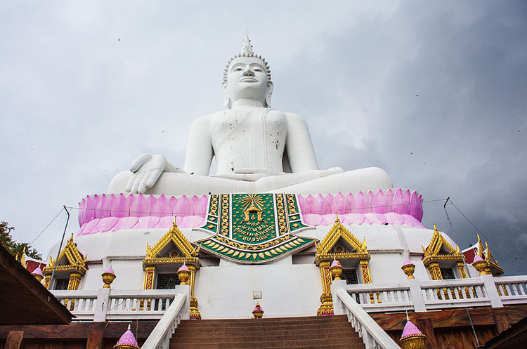 The white marble Big Buddha of Phuket