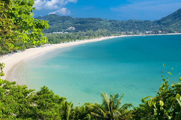 One of the tropical beaches of Phuket