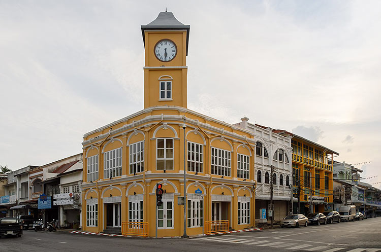 Sino Portuguese style building in old Phuket Town