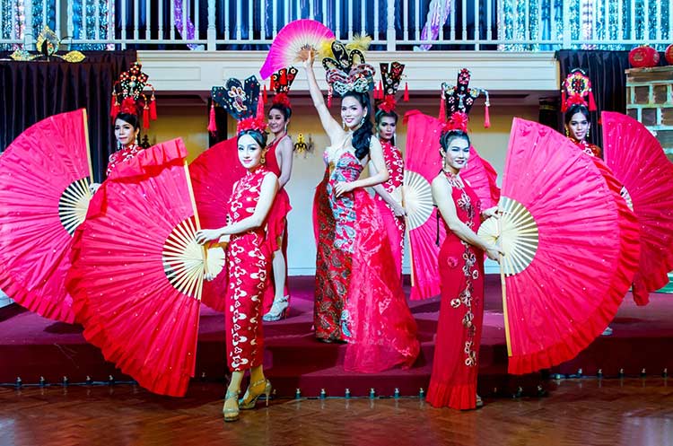 Dancers and singers at Playhouse Magical Cabaret