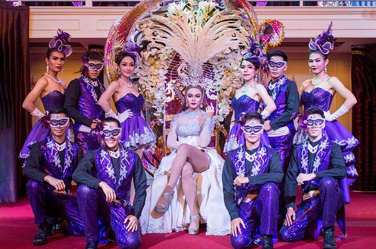 Glitz and glamour dancers at Playhouse Magical Cabaret Show in Bangkok