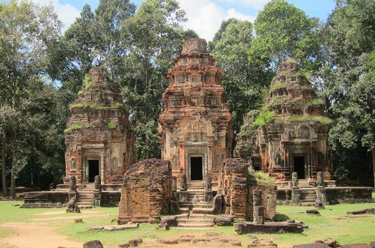 Sanctuary towers of the Preah Ko in Angkor