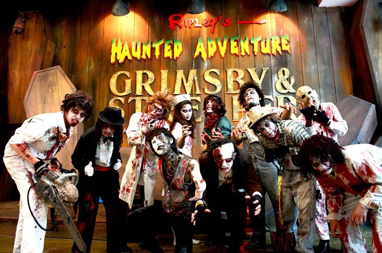 Scary characters at Ripley’s Haunted Adventure