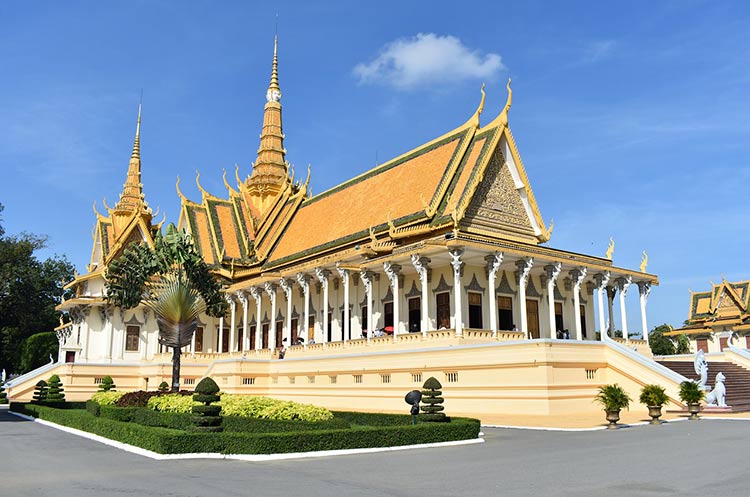 The Royal palace in Phnom Penh, Cambodia