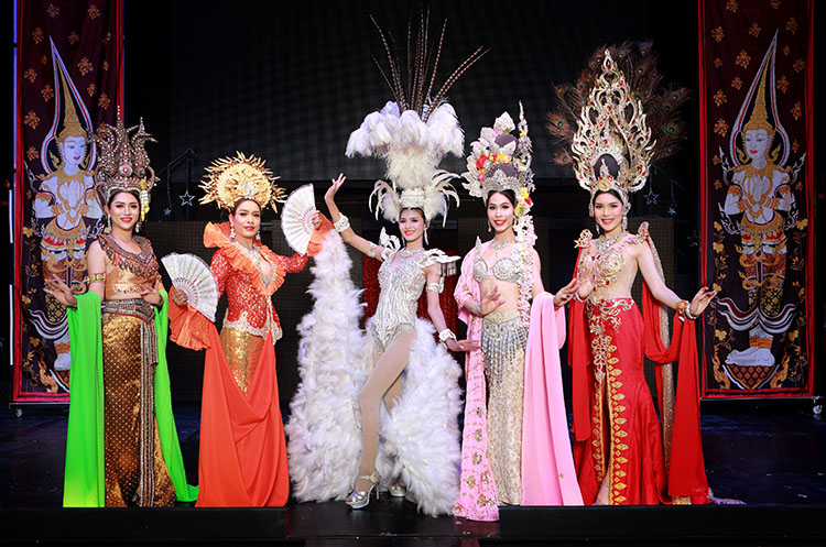 Dancers at Siam Dragon Cabaret Show in Chiang Mai