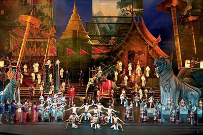 Siam Niramit Cultural Show that features a Songkran act