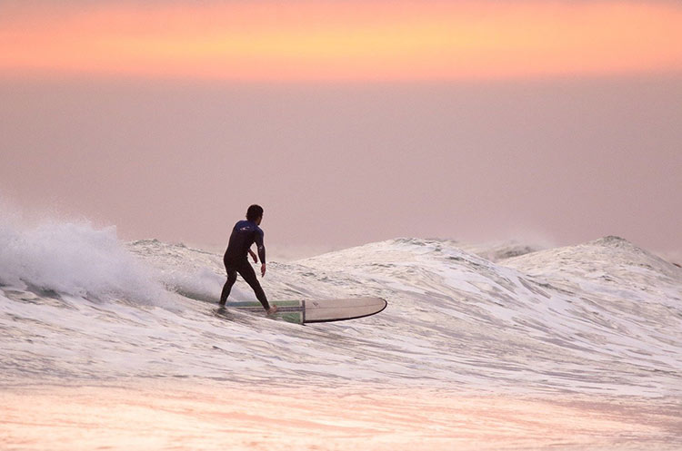 Surfing on Bang Tao Beach