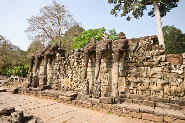 Royal Terraces - Terrace of the Elephants & Terrace of the Leper King