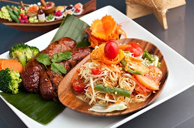 Well presented Thai dish