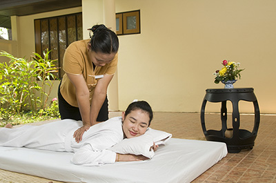 Learning Thai massage