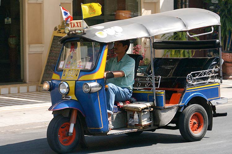 A tuk tuk in Thailan