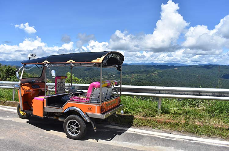 Views of the forested countryside of Chiang Mai