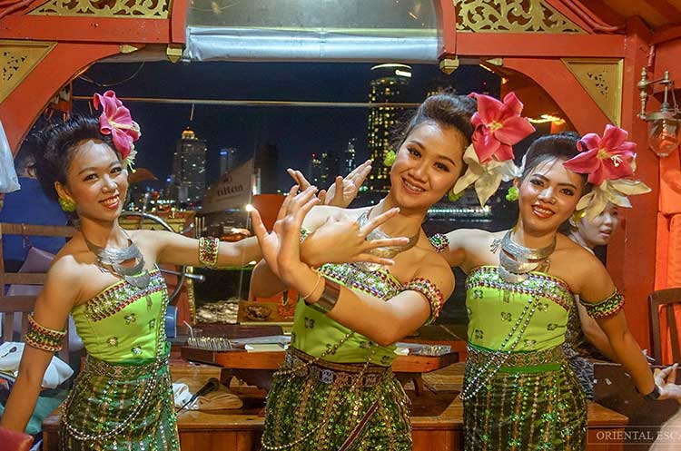 Thai classical dance aboard the cruise ship