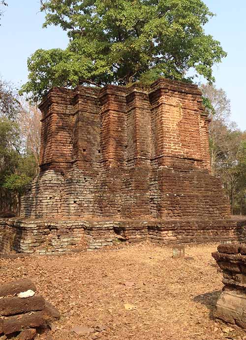 The base of the principal chedi