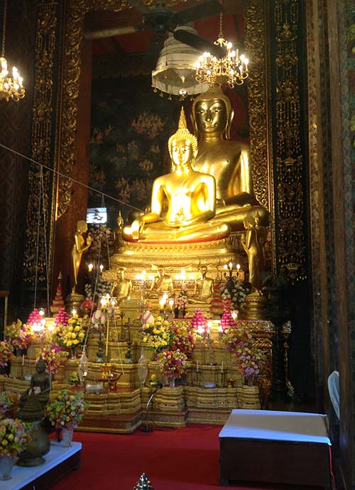Buddha images in the ubosot