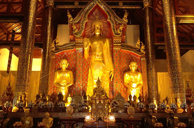 Standing Buddha in the viharn