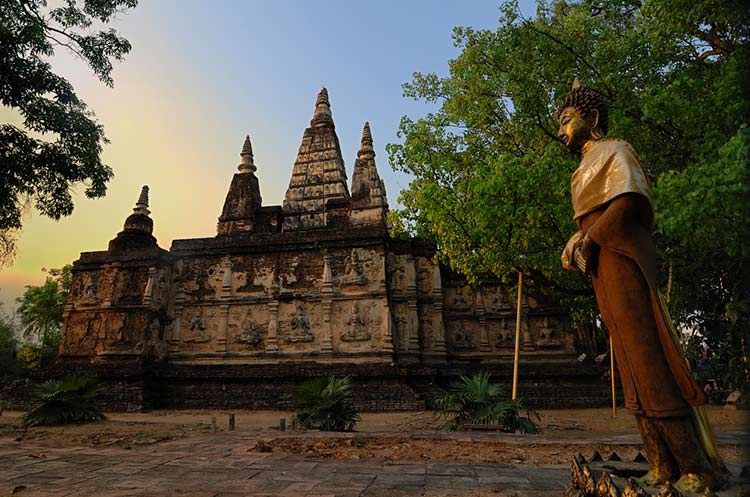 The viharn of the Wat Jed Yod, Chiang Mai