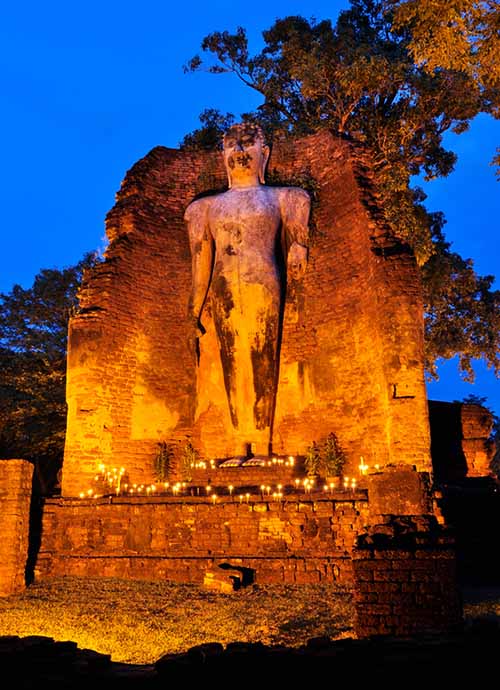 Wat Phra Si Iriyabot in the North Zone of the Kamphaeng Phet Historical Park