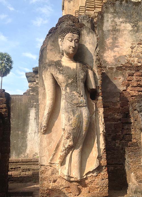 Sukhothai style walking Buddha