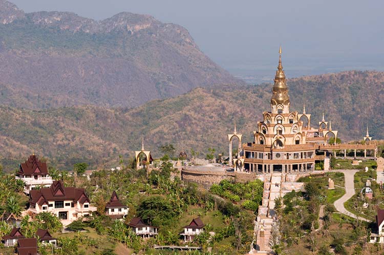 Wat Phra Sorn Kaew temple on top of a hill in Phetchabun province