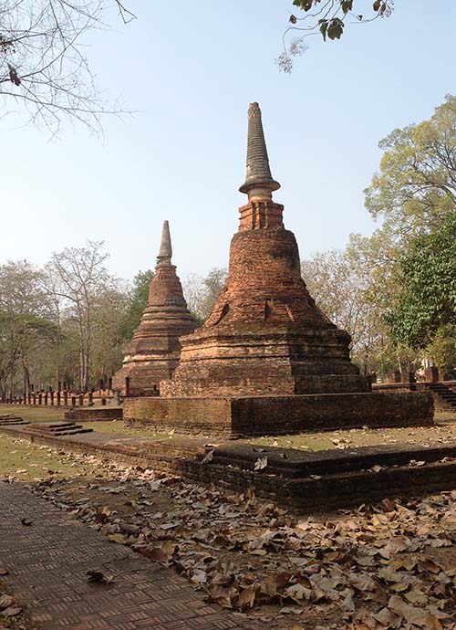 A temple in the Central zone of Kamphaeng Phet Historical Park