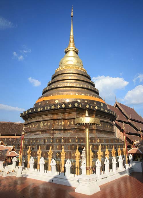 Chedi of the Wat Phra That Lampang Luang enshrining a Buddha relic