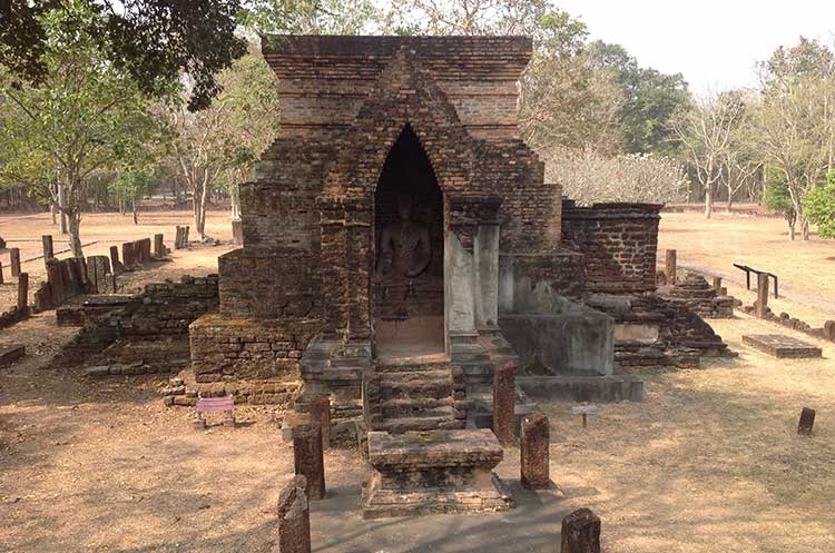 Base of the principal chedi