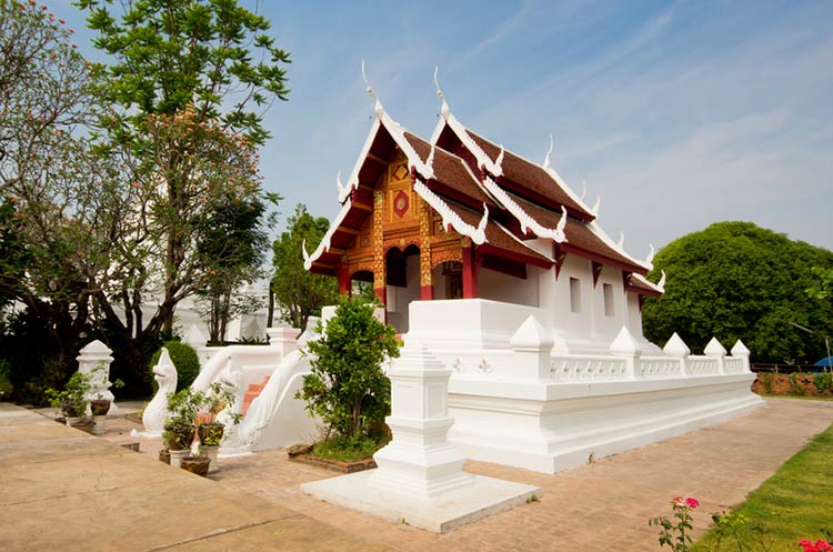 Lanna style building at Wat Suchadaram in Lampang