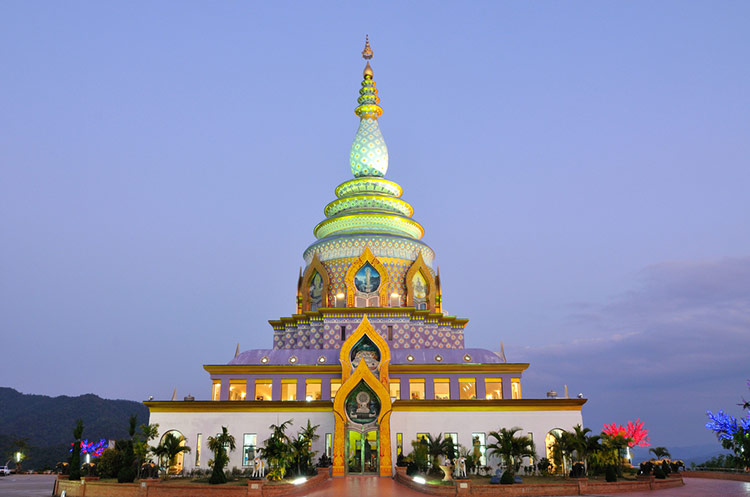 The Chedi Kaew or Crystal Pagoda at Wat Thaton, Chiang Mai