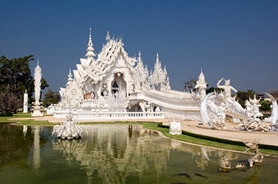 The White Temple or Wat Rong Khun in Chiang Rai