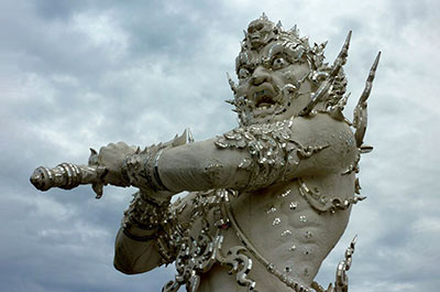 A guardian at the White Temple