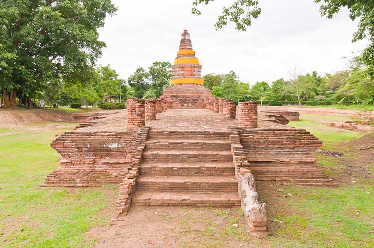 The ruins of an ancient temple